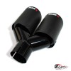 Насадка на глушитель Akrapovic Style V1 карбон (мат, 2х89mm) чёрная