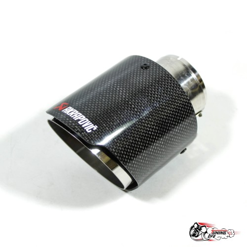 Насадка на глушитель Akrapovic Style V2 карбон (глянец, 102mm)