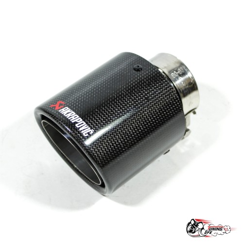 Насадка на глушитель Akrapovic Style V1 карбон (глянец, 102mm)