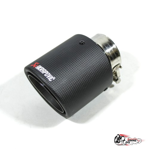 Насадка на глушитель Akrapovic Style V1 карбон (мат, 102mm)