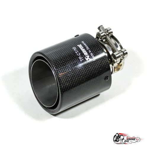 Насадка на глушитель Akrapovic Style V1 карбон (глянец, 102mm)