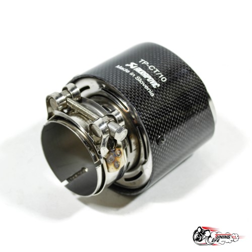 Насадка на глушитель Akrapovic Style V2 карбон (глянец, 102mm)
