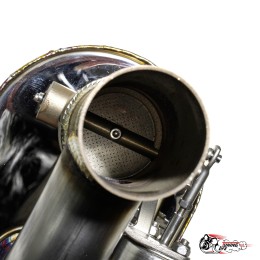 Глушитель (250мм) Borla с вакуумной заслонкой 51мм ЛЕВАЯ