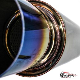 Глушитель HKS Hi-Power 76 мм вход / 89 мм выход (универсальный) тихий бас