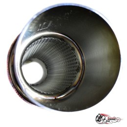 Глушитель HKS Hi-Power 63мм вход / 89 мм выход (универсальный) тихий бас