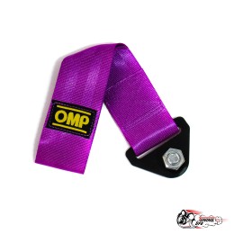 Стропа буксировочная (петля) OMP фиолетовая