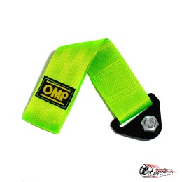 Стропа буксировочная (петля) OMP салатовая 