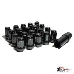 Гайки колесные Project MU Super 7 lock черные (М12х1.25)