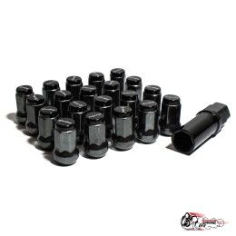 Гайки колесные Project MU Super 7 lock черные (М12х1.5)