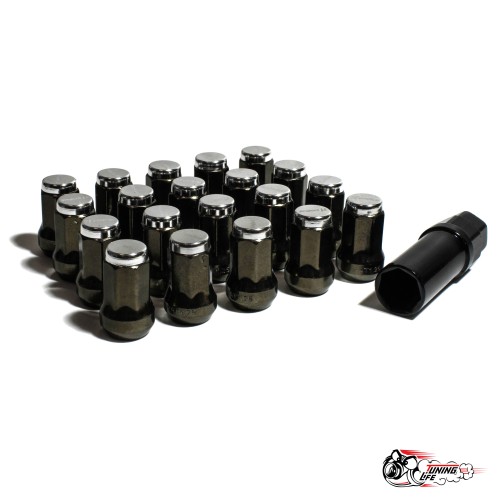 Гайки колесные Project MU Super 7 lock серебро (М12х1.25)