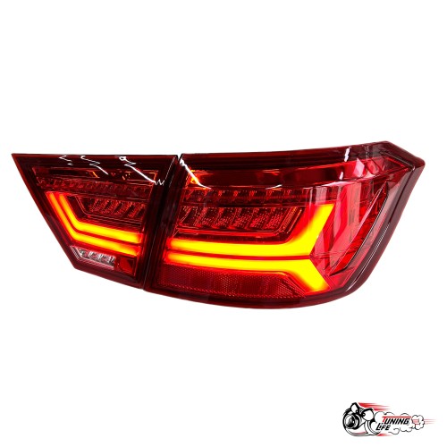 Фонари задние светодиодные AUDI style ЛАДА Веста красные
