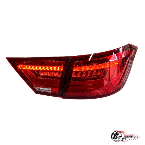 Фонари задние светодиодные AUDI style ЛАДА Веста красные