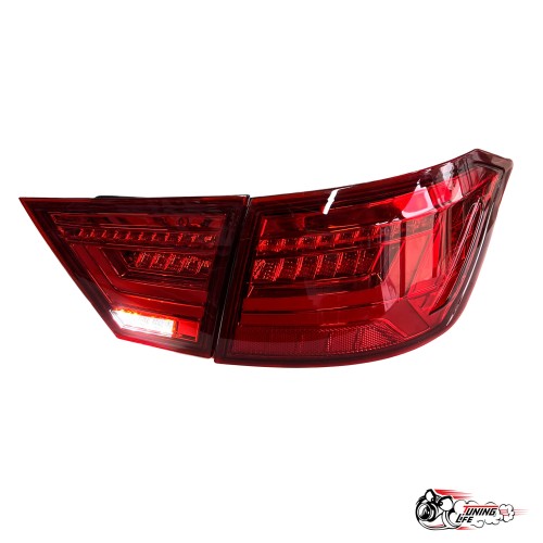 Фонари задние светодиодные AUDI style ЛАДА Веста красные