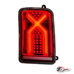 Светодиодные фонари Нива "Иксы" красные (оригинал)