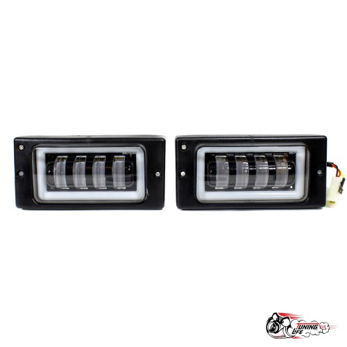 Противотуманные фары LED ВАЗ 2113-15/2110-12 50W (с ДХО) Sal-Man