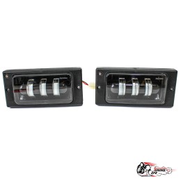 Противотуманные фары LED ВАЗ 2113-15/2110-12 двухрежимные 3000К+6000К Sal-Man