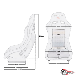 Спортивное сиденье (ковш) Bride Low Max красный (большой размер)
