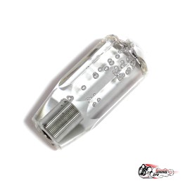Насадка на рычаг КПП в стиле JDM 10см, граненая (прозрачная)