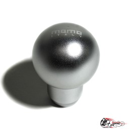 Насадка на рычаг КПП "MOMO" серебристая