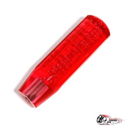 Насадка на рычаг КПП в стиле JDM 15см, граненая (красная)