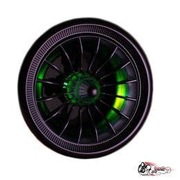 Дефлектор воздуховода AMG ЛАДА Гранта регулируемый с RGB подсветкой СЕРЕБРО