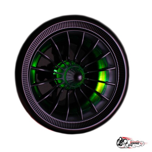 Дефлектор воздуховода AMG ЛАДА Гранта регулируемый с RGB подсветкой СЕРЕБРО