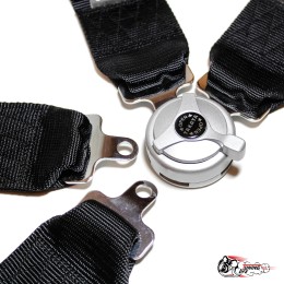 Ремни безопасности TAKATA style (черные, 4 точки, быстросъем) 3 дюйма