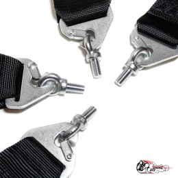 Ремни безопасности TAKATA style (черные, 4 точки, быстросъем) 3 дюйма