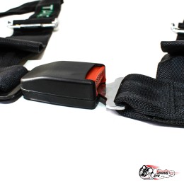 Ремни безопасности TAKATA style 4-х точечные со стандартной застежкой (черные)
