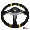 Руль MOMO Drifting вынос замша желтый