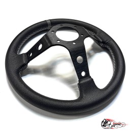 Руль Sparco кожа черный центр серая полоска 6 отверстий D32