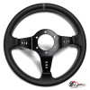 Руль Sparco кожа черный центр серая полоска 9 отверстий D35