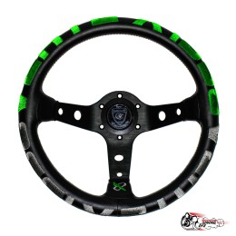 Руль Vertex 1996 вынос кожа зеленый 