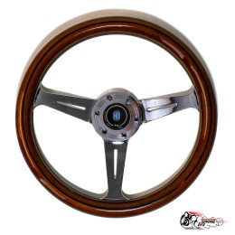 Руль Nardi style хром настоящее дерево