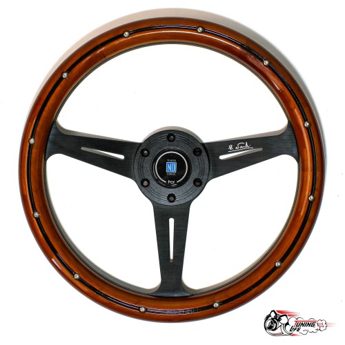 Руль Nardi style чёрный настоящее дерево