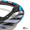 Руль Vertex Tiffany вынос кожа голубой