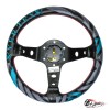 Руль Vertex Tiffany вынос кожа голубой