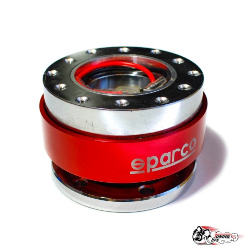 Адаптер для руля быстросъемный "Sparco" красный