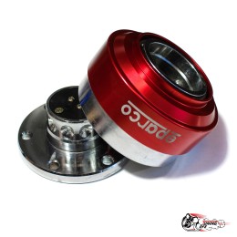 Адаптер для руля быстросъемный "Sparco" красный