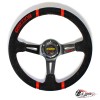Руль MOMO Drifting вынос замша красный