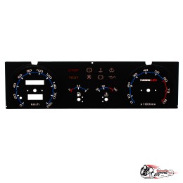 Шкала ВАЗ 2109 VDO в стиле Vesta (синяя)