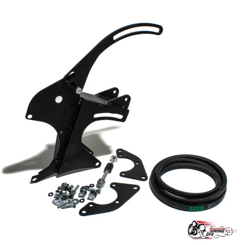 Кронштейн переноса генератора Gts с ГУРом нива регулируемый + ремень