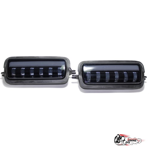 Надфарники LED Нива с полосой снизу 2022 (LEDZILLA)