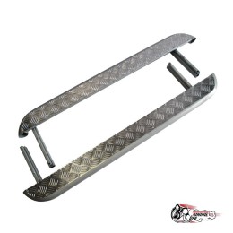 Пороги с алюминиевым листом d51, 21214 "Нива", Urban 4*4 серые