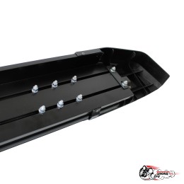 Пороги "БУМЕР" (риваль) алюминиевые с резинкой 21214 «Нива», Urban 4x4 серые