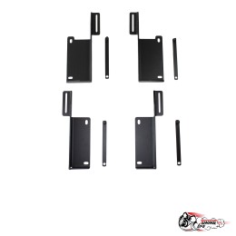 Пороги "БУМЕР" (риваль) алюминиевые с резинкой 21214 «Нива», Urban 4x4 серые