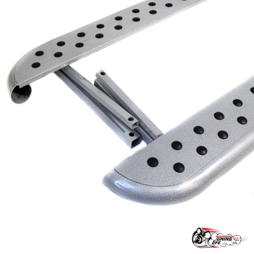 Пороги с резинками 2 ряда, 21214 "Нива", Urban 4*4" серые