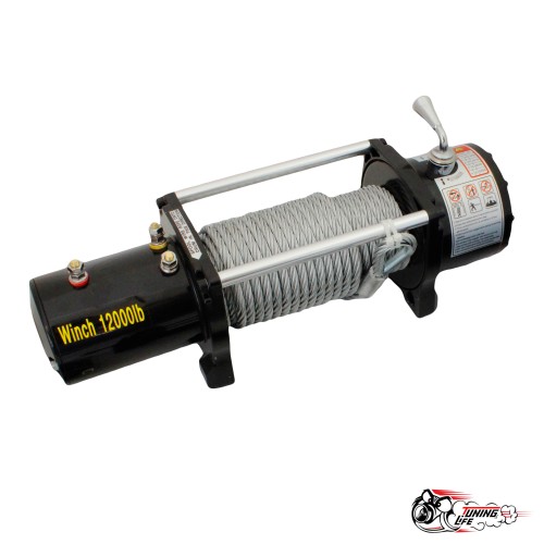 Лебедка 12V Electric Winch 12000lbs / 5443 кг сталь
