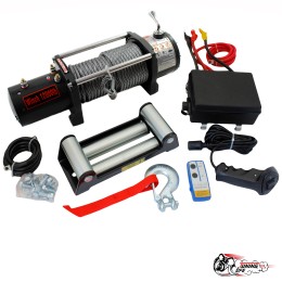 Лебедка 24V Electric Winch 12000lbs / 5443 кг сталь