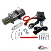 Лебедка 12V Electric Winch 6000lbs / 2722 кг (3 контакта) с кевларовым тросом 8mm 3000